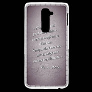 Coque LG G2 Sympathiser Violet Citation Oscar Wilde