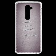 Coque LG G2 Aimer Violet Citation Oscar Wilde