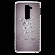 Coque LG G2 Brave Violet Citation Oscar Wilde