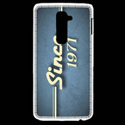 Coque LG G2 Since 1971 Bleu