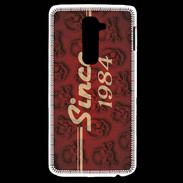 Coque LG G2 Since crane rouge 1984
