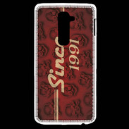 Coque LG G2 Since crane rouge 1991