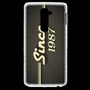 Coque LG G2 Since 1987 gris
