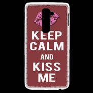 Coque LG G2 Keep calm Girl Brique