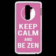 Coque LG G2 Keep Calm Be Zen Rose