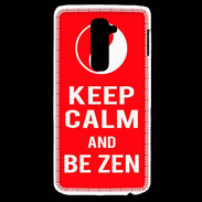 Coque LG G2 Keep Calm Be Zen Rouge