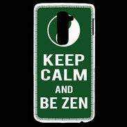 Coque LG G2 Keep Calm Be Zen Vert