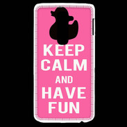 Coque LG G2 Keep Calm Have fun Rose