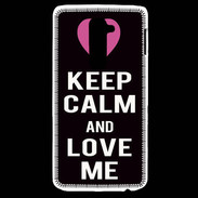Coque LG G2 Keep Calm Love Noir