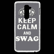 Coque LG G2 Keep Calm Swag Gris