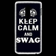 Coque LG G2 Keep Calm Swag Noir