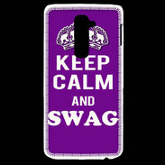 Coque LG G2 Keep Calm Swag Violet