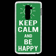 Coque LG G2 Keep Calm Be Happy Vert