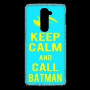 Coque LG G2 Keep Calm Batman Cyan