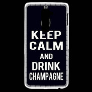 Coque LG G2 Keep Calm Drink champagne Noir