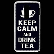 Coque LG G2 Keep Calm Drink Tea Noir