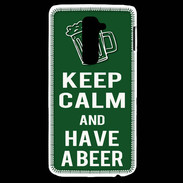 Coque LG G2 Keep Calm Have a beer Vert