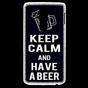 Coque LG G2 Keep Calm Have a beer Noir