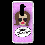 Coque LG G2 Miss Champagne Chatain