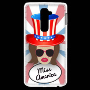 Coque LG G2 Miss USA Chatain