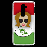 Coque LG G2 Miss Italie Rousse