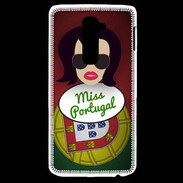 Coque LG G2 Miss Portugal Brune
