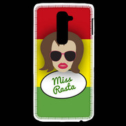 Coque LG G2 Miss Rasta Chatain