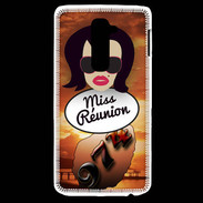 Coque LG G2 Miss Réunion Brune