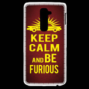 Coque LG G2 Keep Calm and Be Furious Rouge