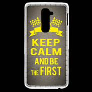 Coque LG G2 Keep Calm and Be the First Gris