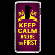 Coque LG G2 Keep Calm and Be the First Rose