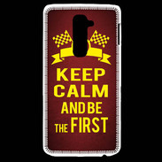 Coque LG G2 Keep Calm and Be the First Rouge