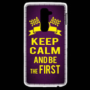 Coque LG G2 Keep Calm and Be the First Violet
