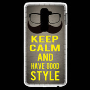 Coque LG G2 Keep Calm and Have a good Style Gris