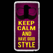 Coque LG G2 Keep Calm and Have a good Style Rose