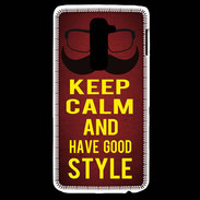 Coque LG G2 Keep Calm and Have a good Style Rouge