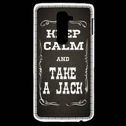 Coque LG G2 Keep Calm and Take Jack Gris