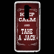 Coque LG G2 Keep Calm and Take Jack Rouge