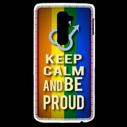 Coque LG G2 Keep Calm and Be Proud mens Gay