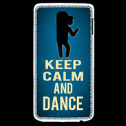 Coque LG G2 Keep Calm and Dance Bleu