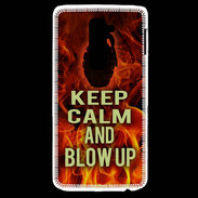 Coque LG G2 Keep Calm and Grenade Feu