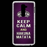Coque LG G2 Keep Calm and Hakuna Matata Violet