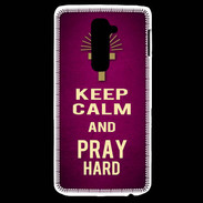 Coque LG G2 Keep Calm and Pray Christian Rose