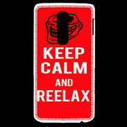 Coque LG G2 Keep Calm and Reelax Rouge