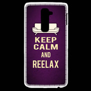 Coque LG G2 Keep Calm and Reelax Violet