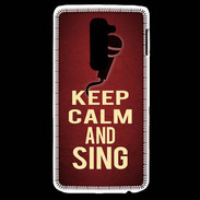 Coque LG G2 Keep Calm and Sing Rouge