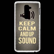 Coque LG G2 Keep Calm and Up Sound Gris