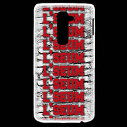Coque LG G2 L'seum rouge
