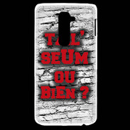 Coque LG G2 Ta l'seum ou bien Rouge