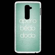 Coque LG G2 Apéro bédo dodo Vert ZG